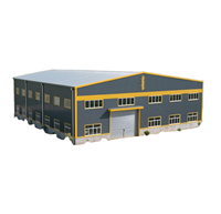Bâtiment préfabriqué à grande portée, galvanisé à chaud, certifié EN 1090, pour entrepôts, hangars d'avions et ateliers