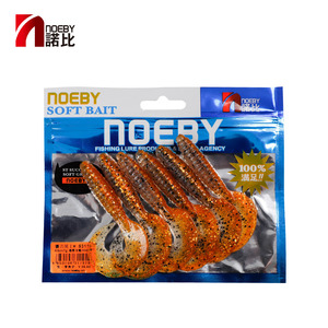 NOEBY S3119 8.5CM 7g Soft Bait con grande coda di nastro di un sacco di azione Big Grub Worm esche da pesca per acqua dolce e salata - Product Image 3