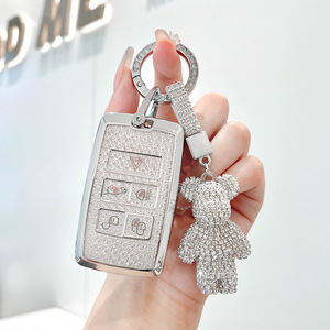 Funda Protectora de TPU Suave Rosa para Llave de Auto LAND <span class=keywords><strong>ROVER</strong></span>, para Landrover <span class=keywords><strong>Range</strong></span> <span class=keywords><strong>Rover</strong></span> Velar <span class=keywords><strong>Evoque</strong></span>, con Anillo para Llaves y Bolsa, de Fábrica - Product Image 2