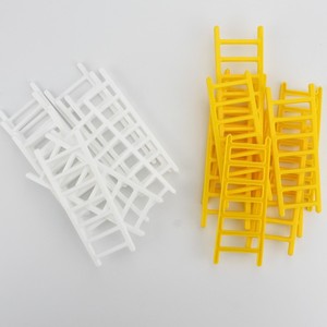 Mini Plastic Ladder Cake Toppers Colorful Reusable Birthday Decorations Rectangle Shape Ins Style Cake Decorating Supplies - Product Image 3