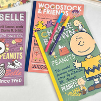 Cuaderno Snoopys B5 con cubierta impresa de dibujos animados retro, páginas interiores rayadas, diario para estudiantes, bloc de notas para la escuela, oficina y escritura.
