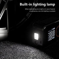 Mini compresseur d'air électrique sans fil portable pour pneus de voiture, gonfleur numérique sans fil avec moniteur de pression, matériau ABS, garantie 1 an