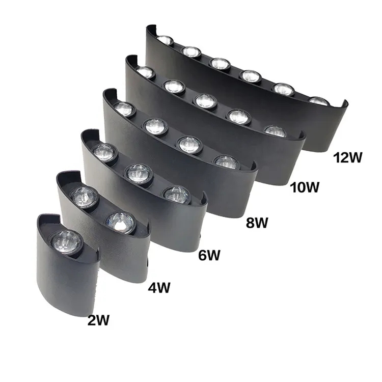 Led Wall Lamp Aluminum Outdoor IP65 Waterproof up Down Wall Light for Home Stair Bedroom Bedside Bathroom Corridor Lighting AC · image 3