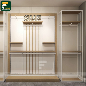 Exhibidores Modernos para Tiendas de Ropa, Armario para Ropa, Estante de Pared, Mostrador de Caja, Espejo, Unidad de Iluminación para Boutique - Product Image 4