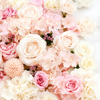 Mur de fleurs artificielles Rose Pivoine Toile de fond en tissu de soie Personnalisable Écologique Installation facile Style Instagram Mariage Commercial