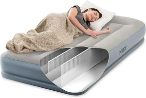 Colchón <span class=keywords><strong>Inflable</strong></span> <span class=keywords><strong>Intex</strong></span> 64115ED Dura-Beam Standard Pillow <span class=keywords><strong>con</strong></span> Bomba Eléctrica Integrada, 12 Pulgadas de Grosor, Capacidad de 300 lb, Material de PVC - Product Image 3
