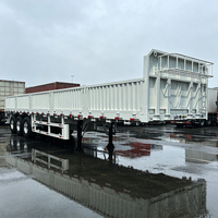 Semi-remorque à suspension pneumatique à trois essieux, capacité de charge de 30 à 40 tonnes, transport de marchandises, vente directe d'usine en Chine