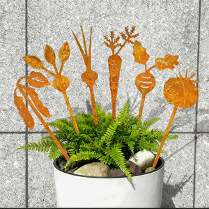 Vida Aksesuarları Metal Süs Çiti Peyzaj Ürünleri Sıradışı Set Paslı Dekoratif Bahçe Açık Hava Bahçe Süsü - Product Image 1