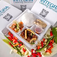 Boîte à repas personnalisée avec logo pour restaurant d'Asie du Sud-Est, pour plats à emporter Nasi Lemak, Riz Tumpeng, Goreng Kandar, Padang, Uduk