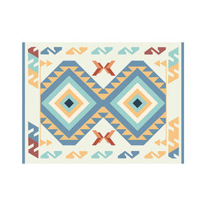 Tapis pour animaux en soie glacée, motif géométrique rectangulaire, lit rafraîchissant pour chien 45x60cm 50x70cm 65x90cm 85x120cm, fournitures pour animaux de compagnie - Product Image 2