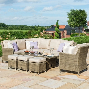 Corner <strong>Rattan</strong> <strong>Dining</strong> <strong>Set</strong> with Rising Table Leisure Balcony Courtyard Garden Wicker <strong>Rattan</strong> Courtyard Outdoor Sofa Cover - Product Image 2