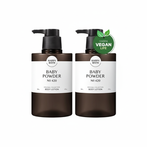 Happy Bath Collezione Originale Lozione Corpo Profumo Talco per Bambini 500g Confezione da 2 Ingredienti Vegani Prezzo Scontato - Product Image 1