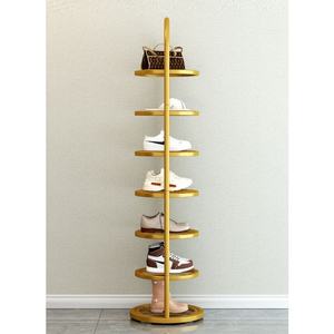 Zxm Wholesales 6 Layer Luxury Modern Style Metal Shoe Rack <b>Cabinet</b> Living Room Shoe Stand Display Shoe Racks for Shop - Product Image 2