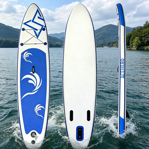 Planche gonflable antidérapante et respectueuse de la peau, résistante au soleil, élégante, pour les loisirs aquatiques, idéale pour les vacances en bord de mer et les sports nautiques - Product Image 1