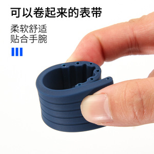 สายนาฬิกาซิลิโคนลายปากแบนสามารถใช้แทนของ tensoo Omega DW <span class=keywords><strong>Seiko</strong></span> Submariner แบบละเอียด City Casio - Product Image 6