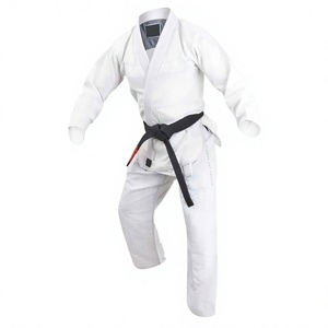Uniforme de Judo Blanco, Poliéster/Algodón, 280g, Duradero, Corte Regular, Unisex, para Adultos, Ropa de Artes Marciales, Cinturón Negro, Totalmente Deportivo, Secado Rápido - Product Image 1