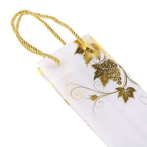 Wholesale Reusable Foldable Carry Carrier Custom logo Packaging Gift PP <b>Tote</b> <b>Plastic</b> Bag for Wine Bottle - Product Image 5