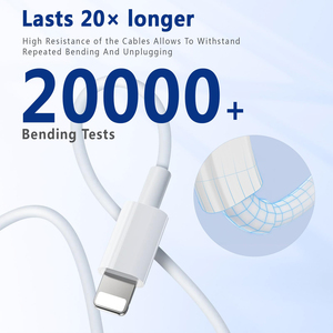 สายชาร์จ Mfi Certified USB C สำหรับ <span class=keywords><strong>iPhone</strong></span> PD 20W UsbC to 8Pin ชาร์จเร็ว Type C 14 13 12 <span class=keywords><strong>11</strong></span> Pro Max Xr Xs 8 7 6 Plus <span class=keywords><strong>SE</strong></span> - Product Image 2