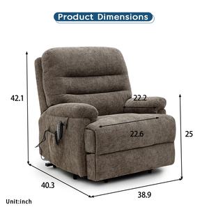 Geeksofa a doppio motore elettrico elettrico sollevatore medico poltrona reclinabile con massaggio per gli anziani e il paziente - Product Image 6