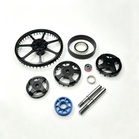 Boîtier de moteur BLDC 3115/4320 traité en surface, pièces de cloche de rotor usinées CNC