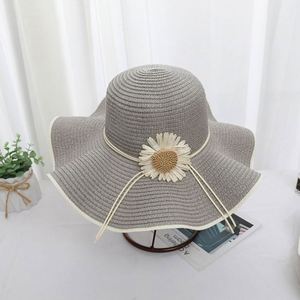 Sombrero de Paja para Mujer, Protección Solar, Verano, Playa, Diseño de Girasol, Gorra de Viaje para Niñas - Product Image 3
