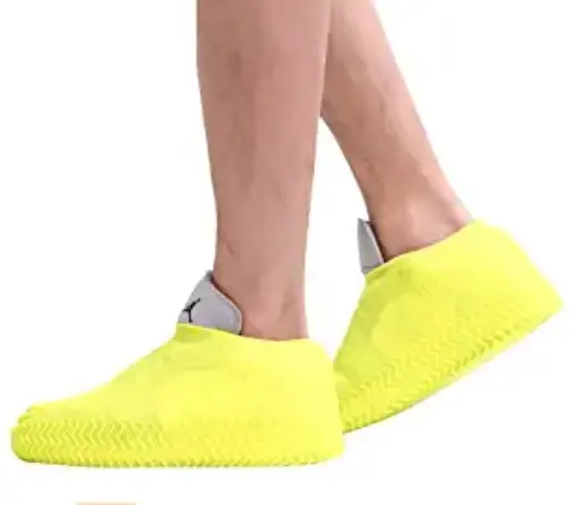 Couvre-chaussures antidérapantes en silicone, 1 paire, réutilisable, pour enfants