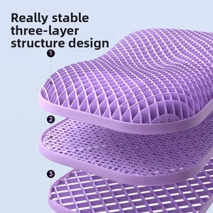 Almohada Transfronteriza de Pectina TPE con Diseño de Alas, Transpirable, Sin Presión, Ideal para el Cuello, Ayuda al Sueño, Estructura de Panal - Product Image 3