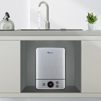 Chauffe-eau électrique instantané sans réservoir, mini, portable, pour salle de bain, cuisine, douche, 110V 220V, étiquette OEM, pour la maison