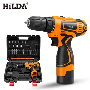 Hilda 12v Electric Drill With Lithium Battery Rechargeable 12v Two高速電気Cordless Screwdriver