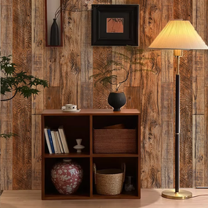 Autocollant mural en vinyle imperméable à l'eau, imitation bois, largeur 1,22 m, décoration intérieure, papier peint auto-adhésif en PVC, <span class=keywords><strong>porte</strong></span> d'armoire <span class=keywords><strong>de</strong></span> cuisine - Product Image 1