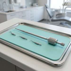 Kit de retrait de couronnes dentaires manuel en acier inoxydable, 3 embouts, poignée moletée, autoclavable, instrument chirurgical de classe I - Product Image 4