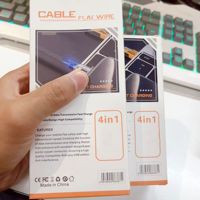 2024 Nylon Tressé En Alliage De Zinc Matériel Vente Chaude De Haute Qualité PD 27W à 65W 4 en 1 USB Câble De Données De Charge Rapide pour Iphone
