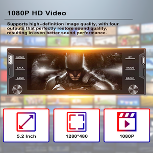 5,2 дюймов двойные ручки <span class=keywords><strong>Android</strong></span> Auto Player IPS сенсорный экран универсальный автомобильный радиоприемник беспроводной Carplay Мультимедиа Стерео с GPS BT - Product Image 5