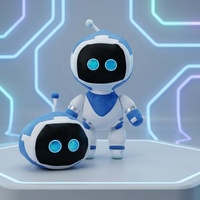 Niedlicher Roboter-Plüsch-Schlüsselanhänger Weiche Stofftier-Roboter-Taschenanhänger Kreatives Spielzeug mit Individuellem Logo Plüschfiguren für Werbegeschenke und Souvenirs