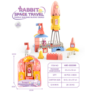 ของเล่นเพื่อการศึกษาสำหรับเด็กของเล่นแนวเจ้าหญิงแฟนตาซีของเล่นตัวต่อปราสาทสวรรค์สีชมพู - Product Image 4