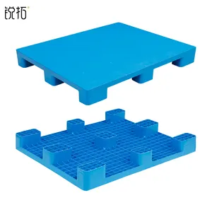 stackable nestable durable HDPE PP plastic pallet euro pallet steel reinforcement injection mould molded pallet