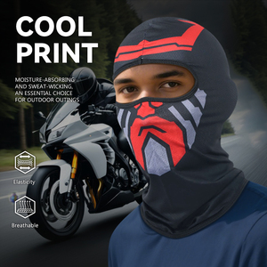 Fabulosa pasamontañas con estampado Be Xtreme Samurai Mecha, transpirable, con protección UV, máscara facial completa <span class=keywords><strong>para</strong></span> motociclistas - Product Image 4