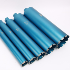 Foret diamanté segmenté Arix en acier de 25 mm à 350 mm, scie cloche filetée 1-1/4, noire, longueur 450 mm, pour perçage du béton armé - Product Image 1
