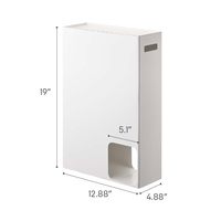 Support de papier toilette Home Plate, organisateur de rangement pour salle de bain, distributeur en acier, capacité de 8 à 12 rouleaux de papier toilette