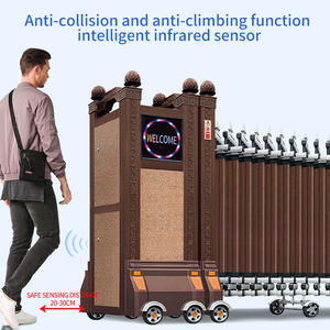 Vente directe portail rétractable automatique portail rétractable extérieur portail rétractable électrique porte rétractable Einziehbares <span class=keywords><strong>Tor</strong></span> - Product Image 5