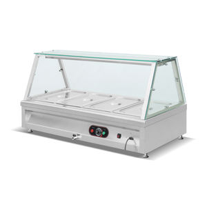 COSBAO Baño María Eléctrico Inteligente de Acero Inoxidable con 4 Contenedores y Gabinete, para Cocina Comercial, de Uso Profesional - Product Image 3