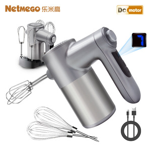 Netmeco Handheld Egg Beater 150W Cordless Rechargeable For Baking Cream And Egg Whites - Product Image 5
