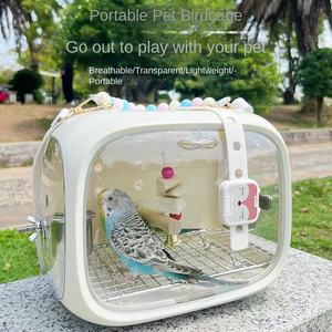 Papağanlar ve Uçan Sincaplar için Taşınabilir Nefes Alabilen Plastik Tepsi - Dayanıklı ve Güvenli Seyahat Kafesi - Product Image 5