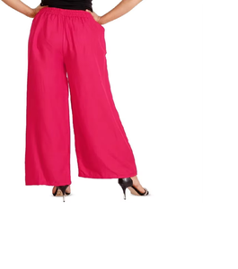 Pantalones Palazzo Formales de Verano para Mujer, Ligeros, de Seda/Algodón, Personalizados, de Pierna Ancha, con Pliegues Delanteros, Transpirables, con Cierre de Cordón - Product Image 1