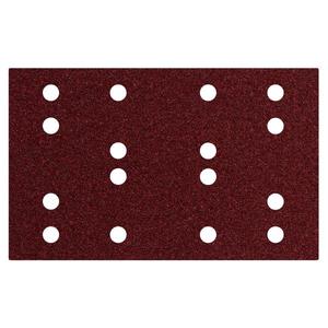 METABO - 635192000 Hojas de lijado de gancho y bucle 80x133mm, 16 agujeros, con gancho y bucle (SRA) (10 Uds.) ABRASIVOS - Product Image 1