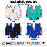 Ensemble d'uniformes de basketball en gros, maillots et shorts personnalisés pour hommes et jeunes, vêtements de sport d'équipe, logo, nom et numéro personnalisables, fabricant