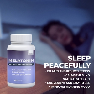 Cápsulas para dormir de <span class=keywords><strong>melatonina</strong></span> de etiqueta privada OLLI, buen suplemento sanitario para adultos, cápsula de <span class=keywords><strong>melatonina</strong></span> para dormir fuerte OEM - Product Image 3