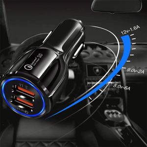 Wholesale Price USB Charger Car QC3.0 Quick Charge Phone Car Charger Dual Charger for Mobile Phones - Product Image 3