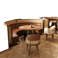 Meubles de restaurant en bois de style moderne, table et chaises de salle à manger douces pour hôtels, meubles de restaurant, chaises de café