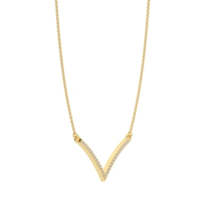 Collier élégant pour femme plaqué or rose avec symbole de l'éternité et diamants - Cadeau de luxe pour fiançailles ou anniversaire - Product Image 1